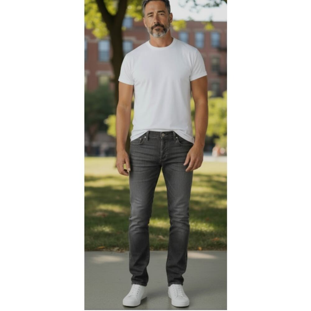 Hugo Boss Gray Finest Cotton Flannel Jean Pant 33/32